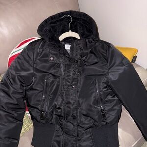 Calvin Klein Black Bomber Jacket